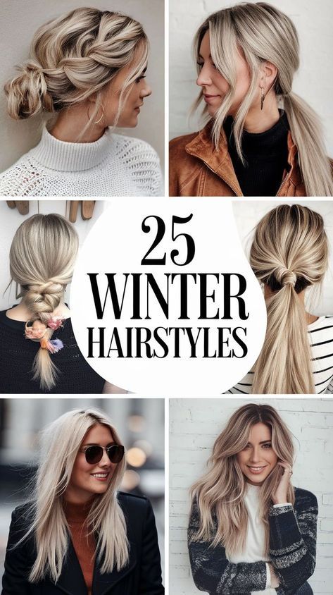 Casual Medium Length Hairstyles, Winter Hairstyles Medium, Winter Hair Ideas, Mama Hair, Winter Hairstyle, Bangs And Layers, Wavy Style, Hair Medium, Trendy Winter