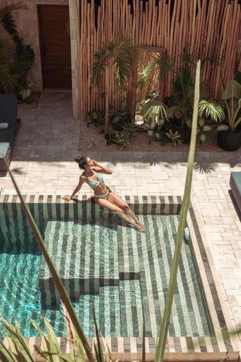 Majaro Hotel Tulum, Tulum – Updated 2023 Prices Tulum Pool Design, Tulum Pool, Dipping Pool, Pool Inspiration, Small Boutique Hotels, Most Comfortable Bed, Indoor Swimming, Indoor Swimming Pools, Material Textures