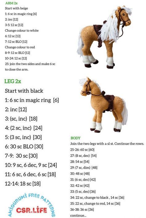 Realistic Horse Amigurumi Free Crochet Pattern - Csr.life Spirit Horse Crochet Pattern, Horse Pattern Knitting, Crochet Horse Head Pattern Free, Pony Crochet Pattern Free, Realistic Crochet Pattern, Realistic Amigurumi Free Pattern, Amigurumi Horse Pattern, Crocheted Horse Pattern Free, Free Crochet Horse Pattern