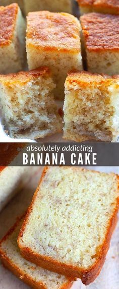 Moist Banana Cake, Banana Cake Recipe Easy, Banana Splits, Banana Dessert Recipes, Cake Recipe Easy, Banana Cake Recipe, Banana Dessert, Easy Bread Recipes, Banana Healthy