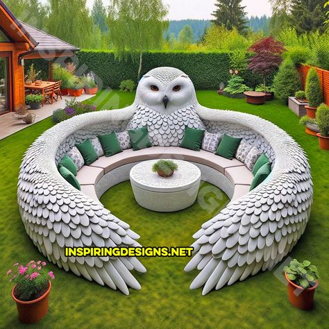 Ready to jazz up your patio with something utterly unique? Let’s talk about the owl patio conversation sofas! These aren’t just any outdoor furniture—they’re magical, quirky, and bound to be the highlight of your backyard. Imagine this: You invite your friends over for a summer evening, and they walk into your patio to find an … Conversation Sofa, Fantasy Furniture, Whimsical Furniture, Concrete Bench, Smart Home Design, Bench Set, Invite Your Friends, Patio Set, Summer Evening