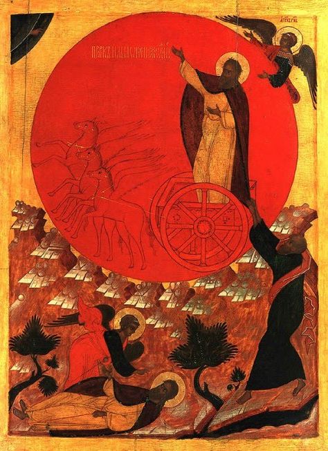 Elijah Chariot of Fire | Unknown artist: Elijah Ascending in the Chariot of Fire True Education, Biblical Hebrew, Revelation 2, Black Jesus, Evening Prayer, Russian Icons, Church History, Biblical Art, Archangel Michael