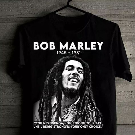 Black T Shirt Men, Bob Marley T Shirts, Hoodie Fits, Cotton Tank Top, You Never Know, Bob Marley, Sleeve Detail, T Shirt Men, Black T Shirt