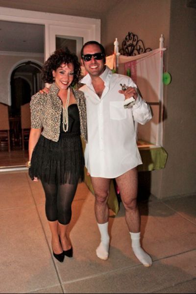 Easy 80s Costume, 80s Party Outfits Couples, Risky Business Costume, Eighties Costume, 80s Theme Party Outfits, 80s Party Costumes, 80's Costume, 80s Fashion Party, Decade Party