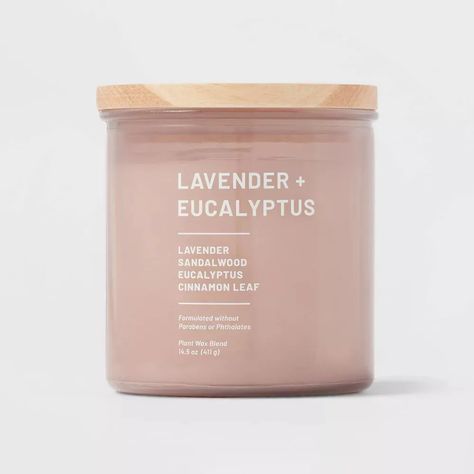 11 Best Candles at Target 2022 for Lovers of Woodsy, Floral, Sweet, and Citrus Scents | Allure Wellness Candles, Eucalyptus Candle, Sage Candle, Candle Projects, Lavender Eucalyptus, Tinted Glass, Design Rules, Essential Oil Scents, Lavender Candle