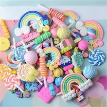 30 Pcs Mini Resin Candy Material Kit Resin Flat Cabochons Embellishment Apple Diy Wedding Hairpin accessories Scrapbook Craft|Embellishments| - AliExpress Resin Lollipop, Rainbow Donut, Candy Toys, Hairpin Accessories, Lollipop Candy, Food Toys, Toys Diy, Bag Diy, Craft Accessories