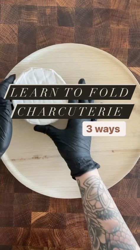 Salami Board Ideas, Prosciutto Ribbons Charcuterie, Prosciutto Folding, Salami River Tutorial, How To Fold Salami, Folding Salami, Folding Salami For Charcuterie, How To Fold Prosciutto For Charcuterie, Cheese And Salami Platter