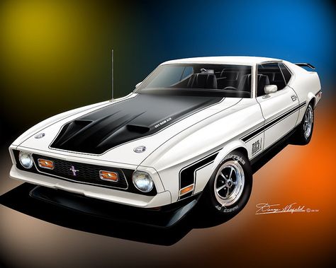 Automotive Art for diehard enthusiasts at dannywhitfield.com 🤓. Order Mustang Artwork | 1971-1972 | Ford Mustang Mach-1 Art Prints at $90.00 #MustangCarArt #MustangArtPrints #CarPosters #CarLoverGifts #MustangPoster #MustangArtGifts #CarArt #CarPrints #CarPrintPoster #MustangShelby Mustang Artwork, 1972 Mustang Mach 1, 1972 Mustang, Classic Cars Trucks Chevy, Mach One, Mustang Art, Ford Mustang Classic, Muscle Cars Mustang, Covington Ky