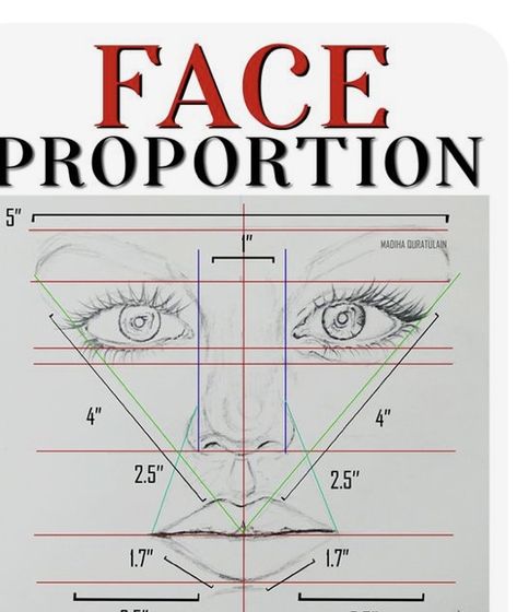 How To Make A Realistic Face, How To Draw A Face Guidelines, Learn To Draw Portraits, Eyes Proportions Drawing, Face Measurements Drawing, Drawing A Realistic Face, How To Draw A Face For Beginners Simple, Face Proportions Drawing Sketches, How To Draw Face Proportions