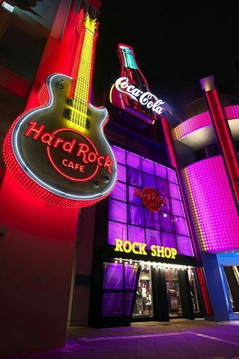 Hard Rock Aesthetic, Universal City Walk, Hard Rock Casino, Best Christmas Toys, Corporate Event Design, Episode Interactive Backgrounds, Rock Cover, Las Vegas Vacation, Old Bar