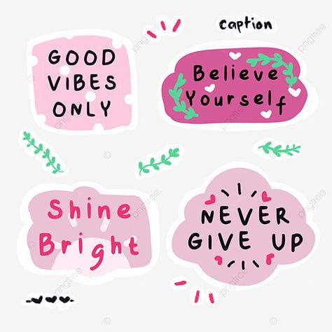 Manifestation Stickers, Caption Motivation, Written Stickers, Teachers Stickers, Sticker Mood, Written Journal, Pink Social Media, Motivation Stickers, Sticker Wa