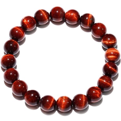 PRICES MAY VARY. Material: Red Tiger's Eye, bead diameter: 10mm/0.39in, elastic design, the inner circumference of the bracelet: 17cm/6.7in, weight: 28.1g/0.99oz; Unisex, suitable for men or women; Ideal Gifts: This crystal bracelet is an ideal gift for others and various occasions, such as Father's Day, Christmas, Valentine's Day, birthday, anniversary, Thanksgiving, graduation, or for mothers, fathers, wives, boyfriends or friends; Packaging & Services: Comes with a delicate velvet pouch for e Spiritual Crystals, Red Tigers Eye, Gemstone Beaded Bracelets, Velvet Pouch, Bracelets For Women, Tiger's Eye, Crystal Bracelet, Gemstone Bracelets, Crystal Bracelets