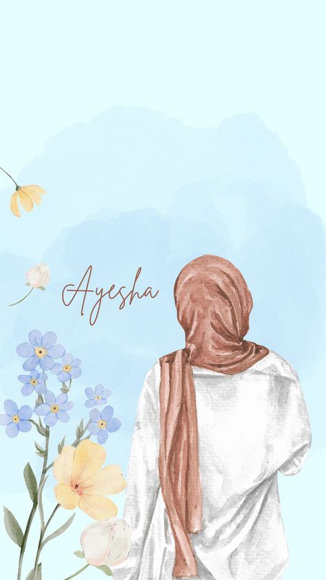 Name Wallpapers #ayesha Ayesha Name Wallpaper, Ayesha Name, Soothing Images, Screen Aesthetic, Simple Line Drawings, Hijab Cartoon, Name Wallpaper