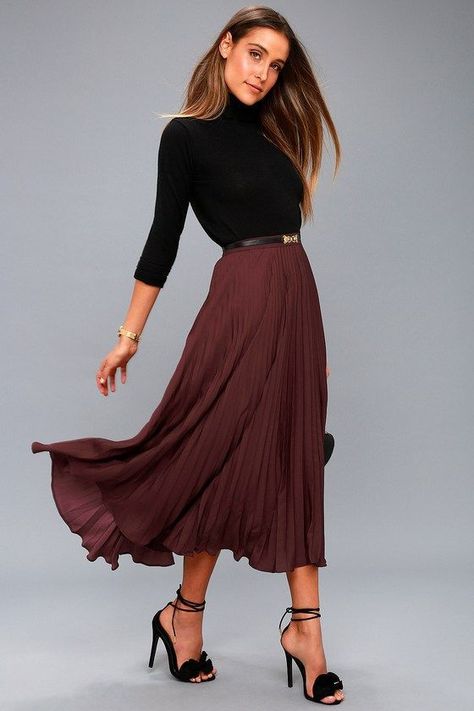 Pink Pleated Midi Skirt, Petite Midi Skirt, Metallic Midi Skirt, Flared Skirts, Midi Skirt With Pockets, Midi Skirt Outfit, Skirt Purple, Purple Skirt, Stylish Clothes For Women