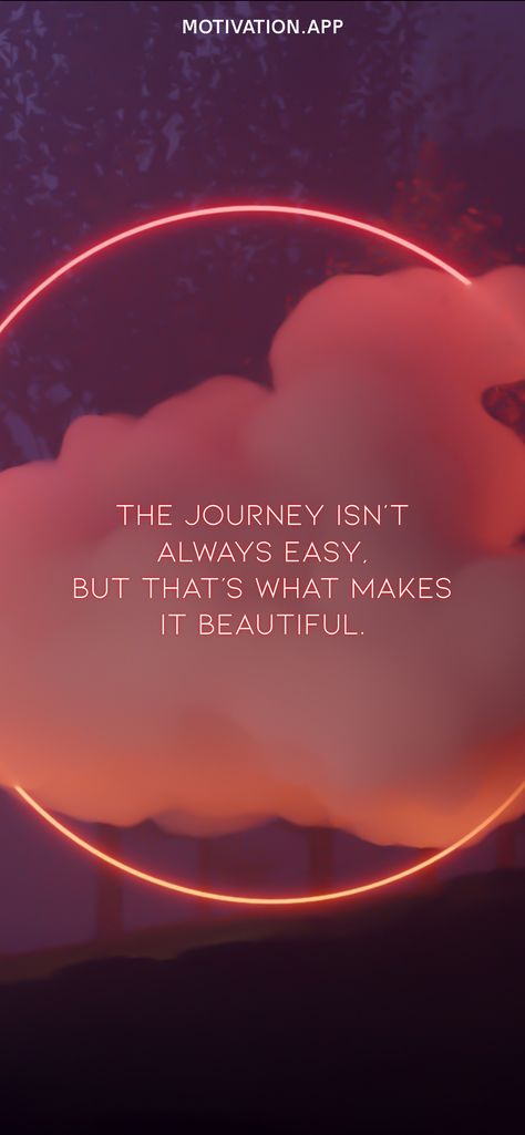 The journey isn't always easy, but that's what makes it beautiful. From the Motivation app: https://motivation.app The Fire Inside Me, Flaws Quotes, Humanity Quotes, Motivation App, Fire Inside, You Are Special, Flaws And All, If You Love Someone, Reasons To Smile