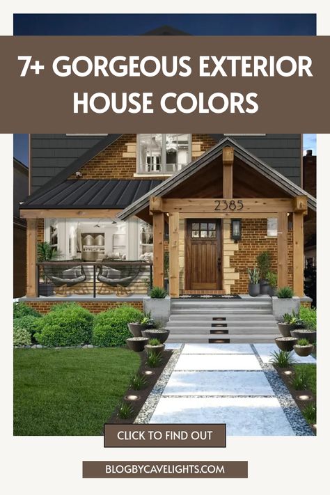 7 exterior house colors Navy House Wood Shutters, Home Siding Ideas Exterior Colors, Outdoor Paint Colors For House Modern, 2025 Exterior House Colors, Burgundy House Exterior, Timeless Exterior House Colors, Home Siding Ideas Exterior, Two Tone Exterior House Colors, Navy House Exterior