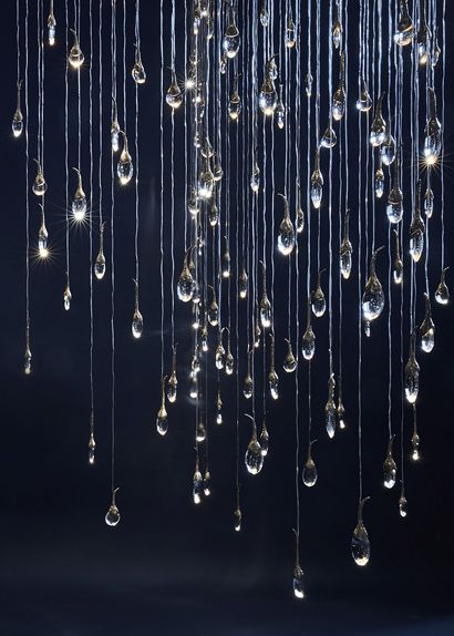 Glass Drop Chandelier, Drop Light, Cloud Installation, Water Installation, Ochre Lighting, Contemporary Lighting Design, Lighting Collections, Crystal Chandelier, Light Accessories