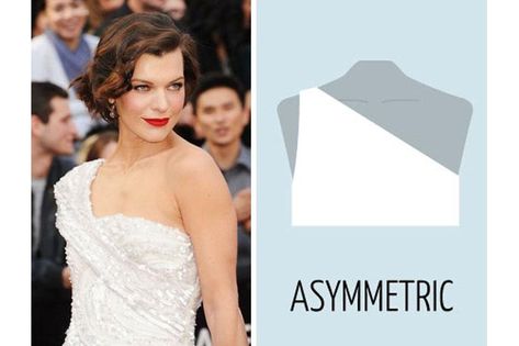 10 Hairstyles for Different Dress Necklines | GlamCorner Asymmetrical Dress Hairstyles, Hair Guide For Dresses Neckline, Different Dress Necklines, Hair For One Shoulder Dress, Hairstyles For High Neck Dresses, Matching Hairstyles, Hari Styles, Dress Necklines, High Neck Dresses