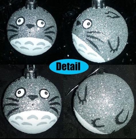 Your Neighbor Totoro, Christmas Ornaments With Names, Ornaments With Names, Totoro Diy, Studio Ghibli Crafts, Studio Ghibli Anime, Geek Christmas, Anime Club, Ghibli Anime