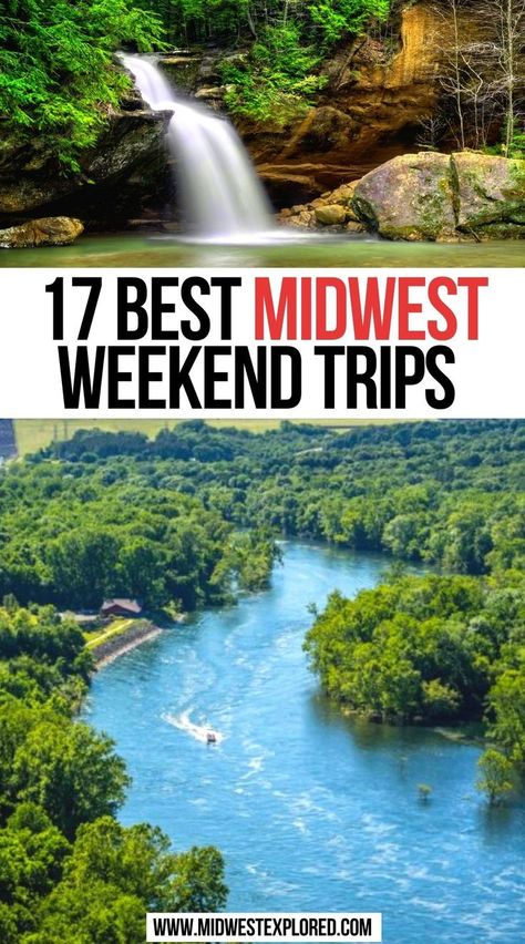 Best Midwest Weekend Trips Midwest Rv Trips, Long Weekend Vacation Ideas, Out West Vacation Ideas, Midwest Camping Destinations, Minnesota Weekend Getaways, Midwest Summer Vacations, Midwest National Parks, Best Midwest Family Vacations, Best Places To Visit In The Midwest