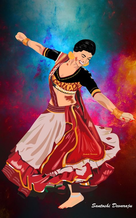 Bollywood Illustration Art, Garba Drawing, Bollywood Drawing, Bollywood Day In College Ideas, Caricature Board, Songs Journal, Dance Event Poster, Bollywood Stickers, Navratri 2024