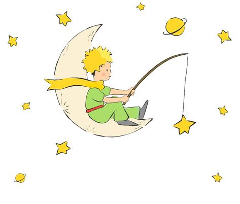 Le Petit Prince Illustration, Little Prince Illustration, The Little Prince Illustration, Prince Drawing, Little Prince Quotes, Notebook Layout, Little Prince Party, Prince Party, Prince Birthday