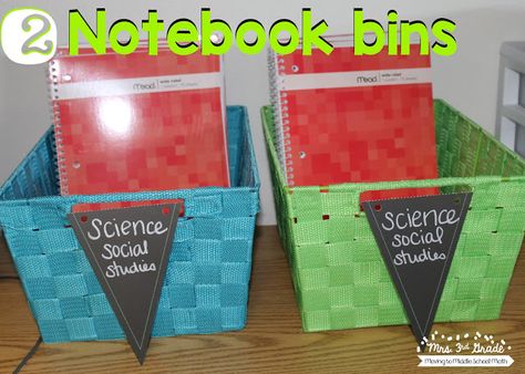 Having notebook bins is a great way to have students know where to turn in their notebooks and keep them organized.  This will also help you to know where all the notebooks are at all times. Teaching 3rd Grade, Notebook Storage, Notebook Organization, Writing Notebook, Teacher Organization, How To Store, Classroom Setting, Future Classroom, Classroom Organization