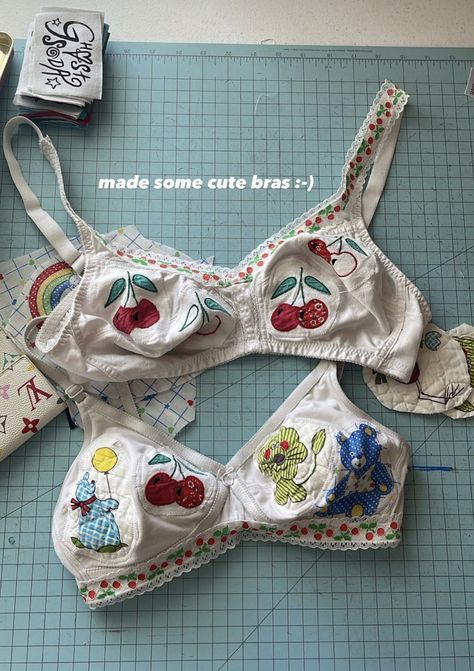 Bra Upcycle, Period Poverty, Old Bras, Sleepwear Dress, Her Cut, Clothes Pictures, Sewing Design, Vintage Embroidery, Infamous