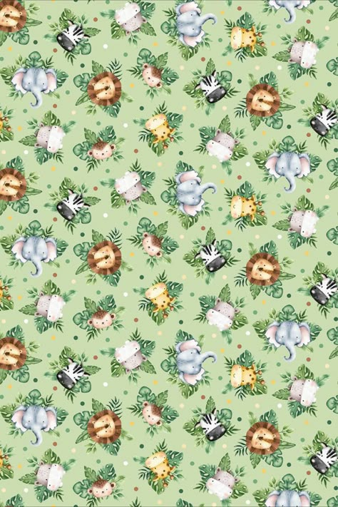 Safari Kids, Safari Wallpaper, Animal Baby Shower Theme, Baby Shower Yellow, Northcott Fabrics, Disney Inside Out, Birthday Wallpaper, Photo Birthday Invitations, Wedding Event Decor