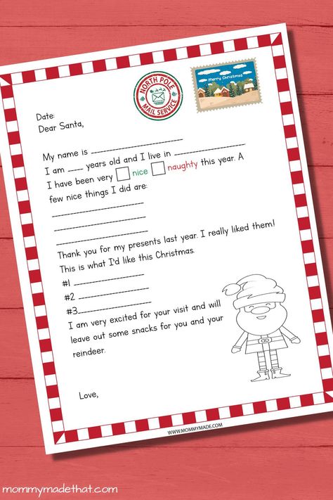 Santa letter template Letter Template Printable, From Santa Letter, Free Santa Letter Template, Letter To Santa Template, Free Letters From Santa, Printable Letter Templates, A Letter To Santa, Template Free Printable, Santa Template