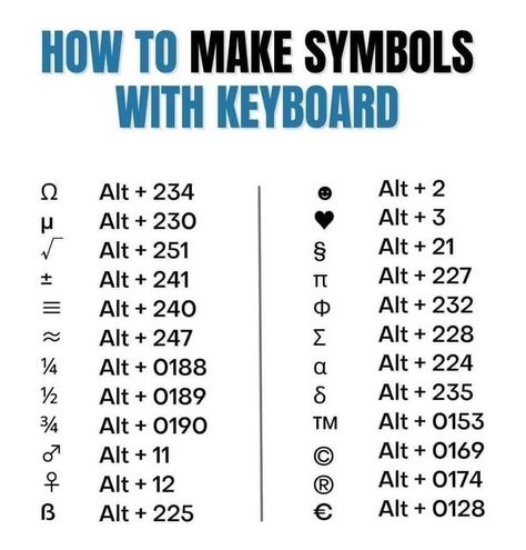 Symbols With Keyboard, Prepare For Interview, Word Shortcut Keys, Morse Code Words, Android Secret Codes, Bridge Construction, Shortcut Keys, Excel Shortcuts, Computer Basic