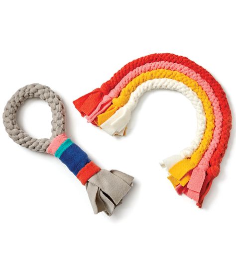 How To Make Fleece Dog Toys Fleece Dog Toys, Fleece Sewing Projects, Halloween Dog Toys, Diy Dog Toys, Rainbow Toy, Rope Dog Toys, Colored Rope, Skeleton Decorations, Halloween Fabric