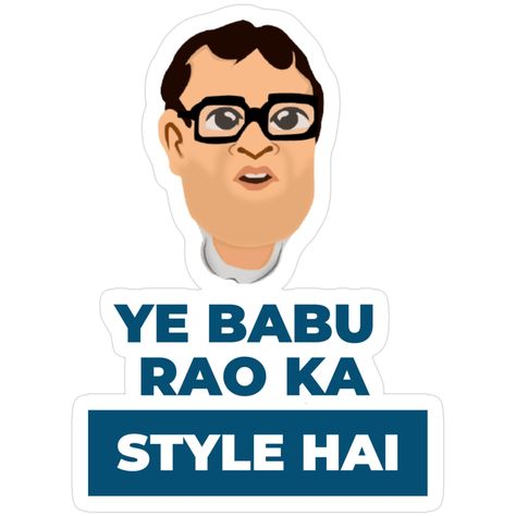 Decorate laptops, Hydro Flasks, cars and more with removable kiss-cut, vinyl decal stickers. Glossy, matte, and transparent options in various sizes. Super durable and water-resistant. Babu bhaiya ne bola lena! Babu Bhaiya, Kiss Cut, Decorate Laptops, Vinyl Decal Stickers, Vinyl Decal, Kiss, Water Resistant, Vinyl, Cars