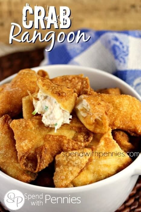 Easy Crab Rangoon Recipe, Easy Crab Rangoon, Wonton Wrapper Recipes, Crab Rangoon Recipe, Rangoon Recipe, Cream Cheese Wontons, Creamy Crab, Sweet And Sour Sauces, Wonton Recipes