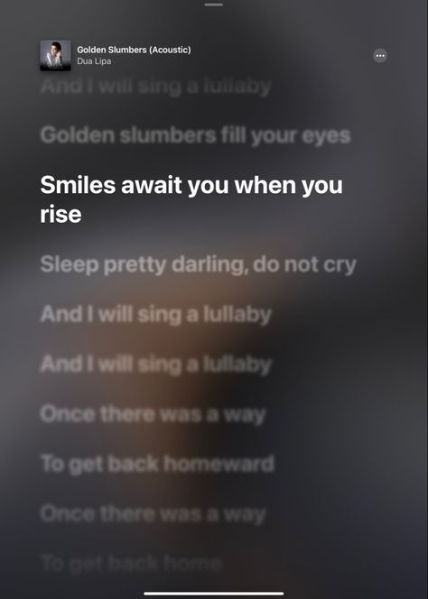 Golden Slumbers, Cool Lyrics, Dua Lipa, Singing, Songs