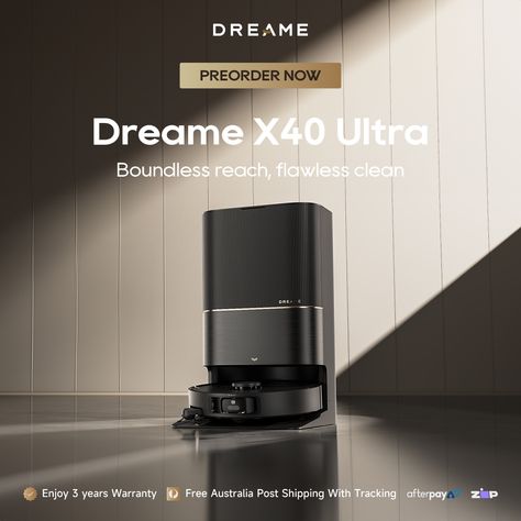 The new Dreame is here and it's better than ever 🤩 Pre-order today and get a special price 🤑 Check our website for details! 😉    #Dreame #X40Ultra #Robotvacuum #vacuum #mops #cleaner #clean #better #preOrder Special Price Design, Vacuum Cleaner Design, Tech Websites, Ads Creative Advertising Ideas, Creative Advertising Design, Cleaning Mops, Wet Dry Vacuum, Graphic Design Lessons, Stick Vacuum