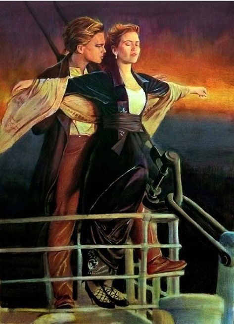 Titanic Jack And Rose, Titanic Drawing, Titanic Movie Poster, Titanic Poster, Titanic Art, Jack And Rose, Rosé Abs, Lovers Pics, Titanic Movie