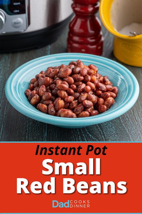 Instant Pot Small Red Beans (Domingo Rojo Beans) | DadCooksDinner.com #InstantPot #InstantPotRecipe #PressureCooker #PressureCookerRecipe Pressure Cooker Beans, Pot Of Beans, Turkey Tenderloin Recipes, Small Red Beans, Red Beans Recipe, Tenderloin Recipes, Turkey Chili, Instant Pot Dinner Recipes, Instapot Recipes