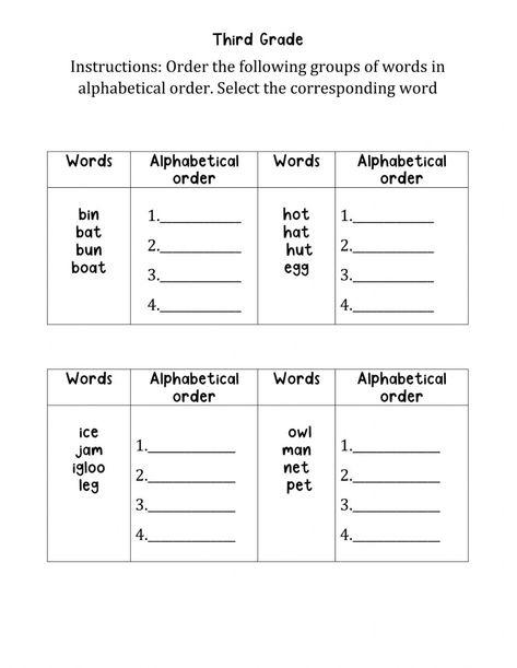 Alphabetical Order Worksheets, Abc Order Worksheet, 2024 Classroom, Classroom Preparation, English Grammar Exercises, History Worksheets, English Activities For Kids, Grammar Exercises, Kids Worksheets