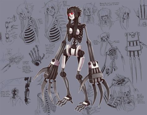 Robots Art, Interesting Drawings, Fnaf Oc, Warcraft Art, Creepy Horror, Cool Robots, Long Story Short, Creature Drawings, Long Story