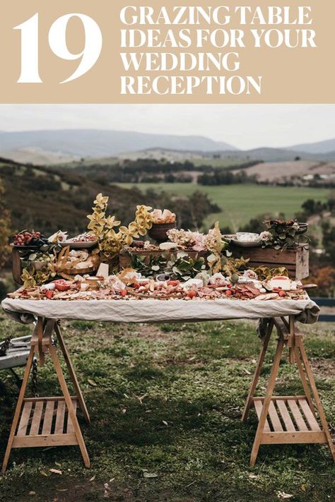 Reception Fruit Table, Simple Grazing Table Ideas Diy, Rustic Grazing Table Ideas, Wedding Grazing Table Receptions, Gracing Table Ideas, Italian Grazing Table, Gracing Table, Wednesday Decor, Grazing Table Ideas Wedding Reception