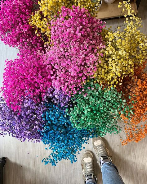 Colored Babies Breath, Colored Gypsophila, Nyc Florist, Boquette Flowers, Babies Breath, Baby S Breath, Flower Therapy, Flat Abs, Beautiful Bouquet Of Flowers