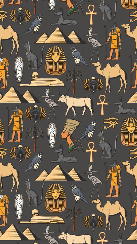 Papyrus Art Ancient Egypt, Ancient Egypt Aesthetic Wallpaper, Egyptian Wallpaper Iphone, Ancient Egypt Wallpaper, Cute Art Wallpaper, Egyptian Wallpaper, Egyptian Design Pattern, Ancient Egypt Aesthetic, Egypt Wallpaper