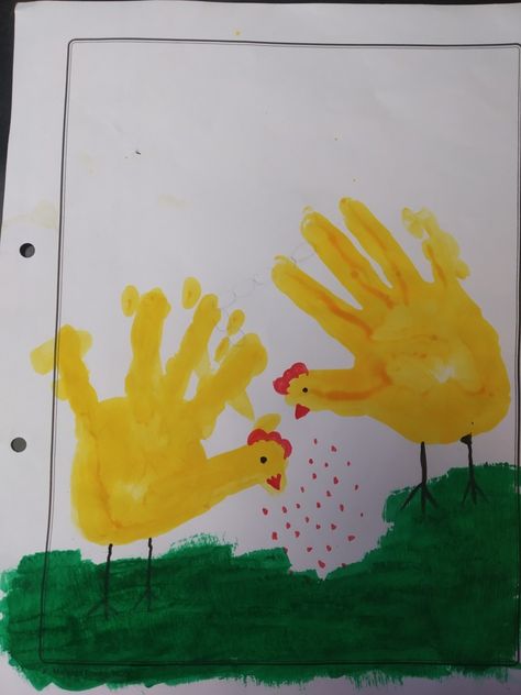 Toddler Painting Ideas, East Painting, Palm Art, Chicken Drawing, Toddler Painting, Painting Hacks, Wings Drawing, Preschool Activities Toddler, Made For Kids