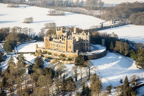 Snowy Castle Aesthetic, Belvoir Castle Interior, Magnificent Architecture, Belvedere Castle, Larnach Castle, Belvoir Castle, Castle Christmas, Carisbrooke Castle, Christmas Extravaganza