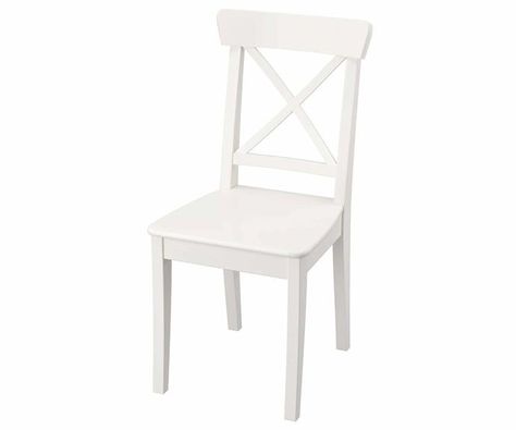 Ikea White Chair, Ingolf Chair, Ikea Ingatorp, Bedroom Swing, Director Chairs, Tutu Minnie, Montessori Kitchen, Ikea Dining Chair, Chair Ikea