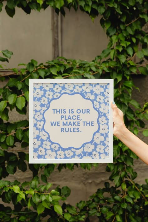 'this is our place we make the rules'' print Taylor Swift lyric Poster This Is Our Place We Make The Rules Taylor Swift, Taylor Swift Lyrics Print, Taylor Swift Bathroom Decor, This Is Our Place We Make The Rules, Subtle Taylor Swift Decor, Taylor Swift Nursery, Taylor Swift Art Print, Thrifted Gifts, Taylor Swift Home Decor