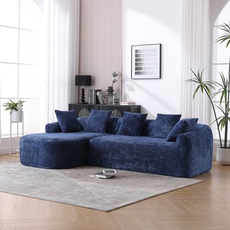 Product Overview: Enhance your living space with our Boucle 3-Seater L-Shaped Sofa, designed for both comfort and elegance. Pillows Comfy, L Sofa, Spacious Office, Sleeper Sectional Sofa, Couch With Chaise, Sofa For Living Room, Modular Couch, Sectional Sofa With Chaise, L Shape Sofa