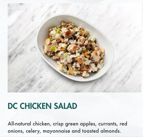 Corner Bakery DC Chicken Salad Recipe Corner Bakery Chicken Salad Recipe, Salad Pictures, Corner Bakery, Chicken Salad Recipe, Toasted Almonds, Chicken Salad Recipes, Chicken Salad, Salad Dressing, Green Apple