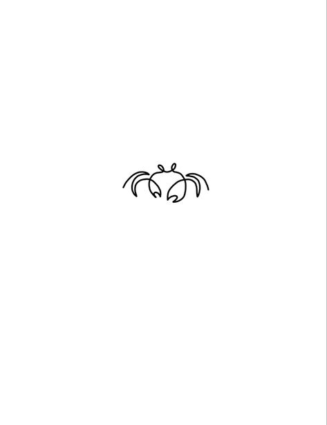 Crab Tattoo For Women Simple, Minimal Crab Tattoo, Minimalist Lobster Tattoo, Mini Crab Tattoo, Dainty Crab Tattoo, Crab Fine Line Tattoo, Sand Crab Tattoo, Crab Outline Tattoo, Cute Lobster Tattoo